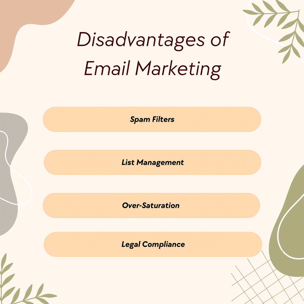 Disadvantage Of Email Marketing 